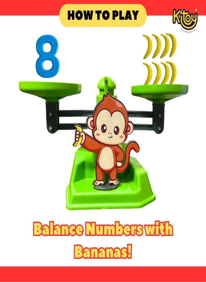KITOY Weigh N Play | Math Balancing Game | Learn Practical Maths | Educational Toy with Weights for Kids 4+ (Monkey) - Image 3